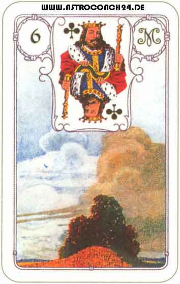 Mme Lenormand Karte Nr. 6: Die Wolken: Unklarheiten, Vernebelungen