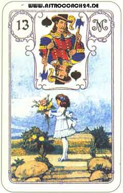 Mme Lenormand Karte Nr. 13: Das Kind: Nachrichten