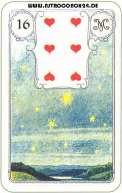 Mme Lenormand Karte Nr. 16: Die Sterne: Glück, Spiritualität