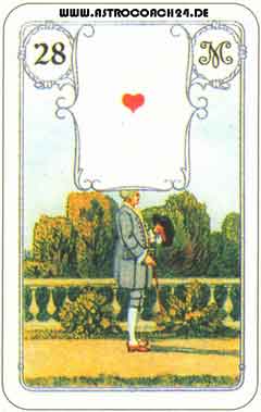 Mme Lenormand Karte Nr. 28: Der Herr: männliche Hauptperson